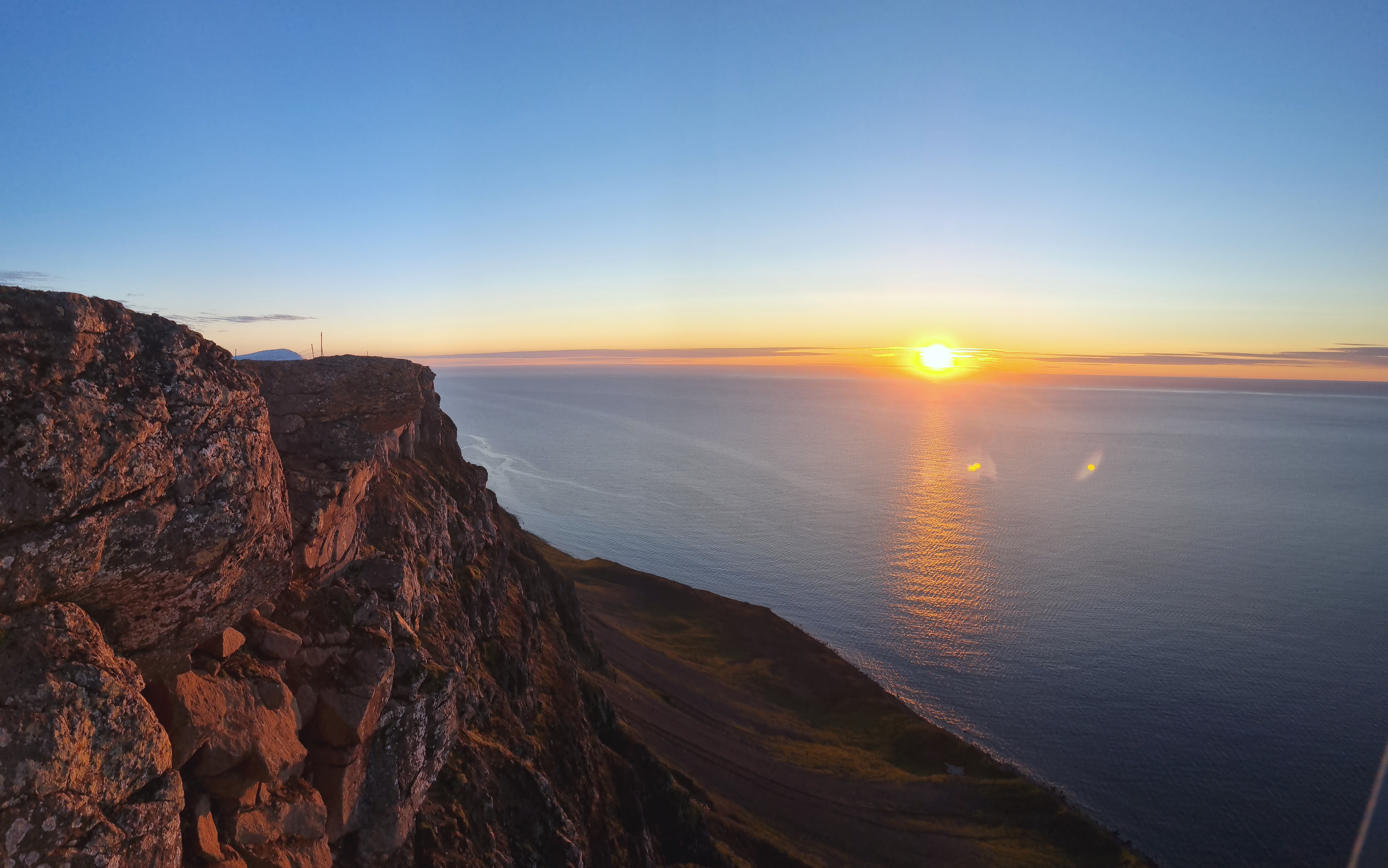 Sunset seen from the Edge of Iceland