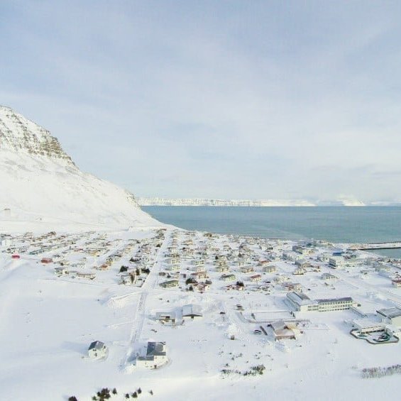 Bolungarvík in wintertime