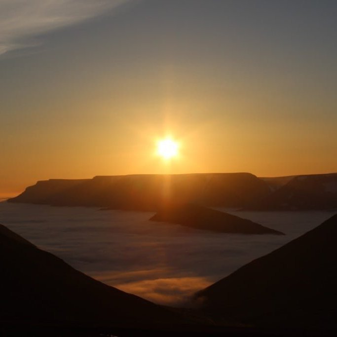 Some evenings the sun doesn't make it through the fog