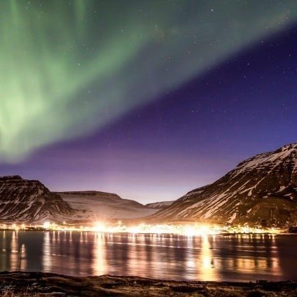 Northern Lights over Bolungarvík
