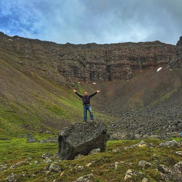 Naustahvilft, troll seat above Ísafjörður