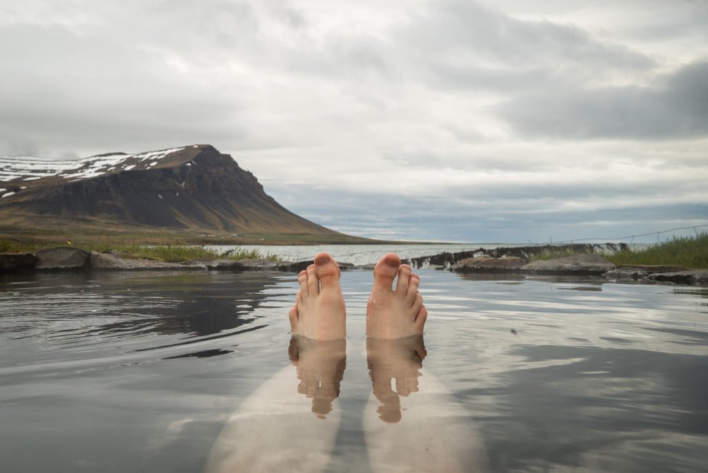 Heita laugin við Sundlaugina í Birkimel