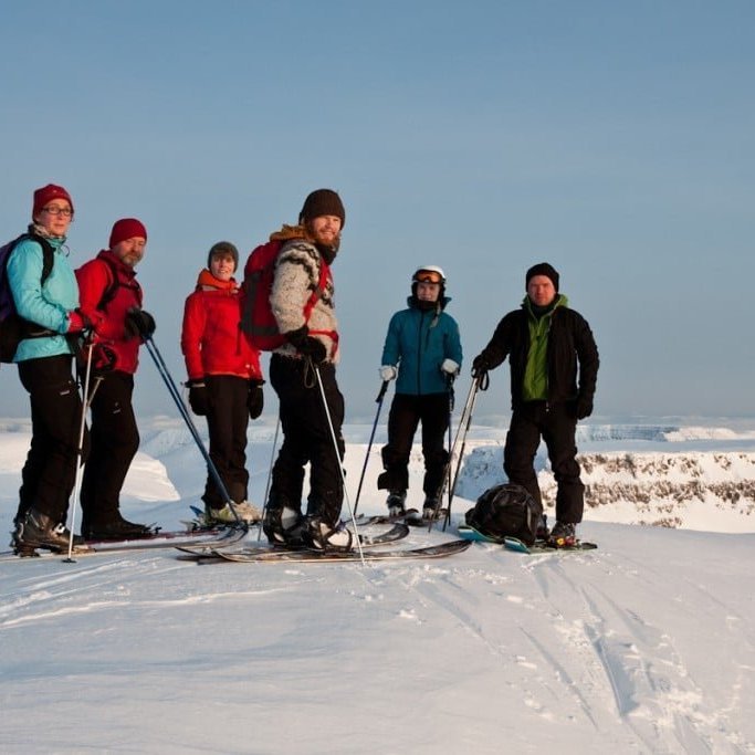 Back-country skiing 