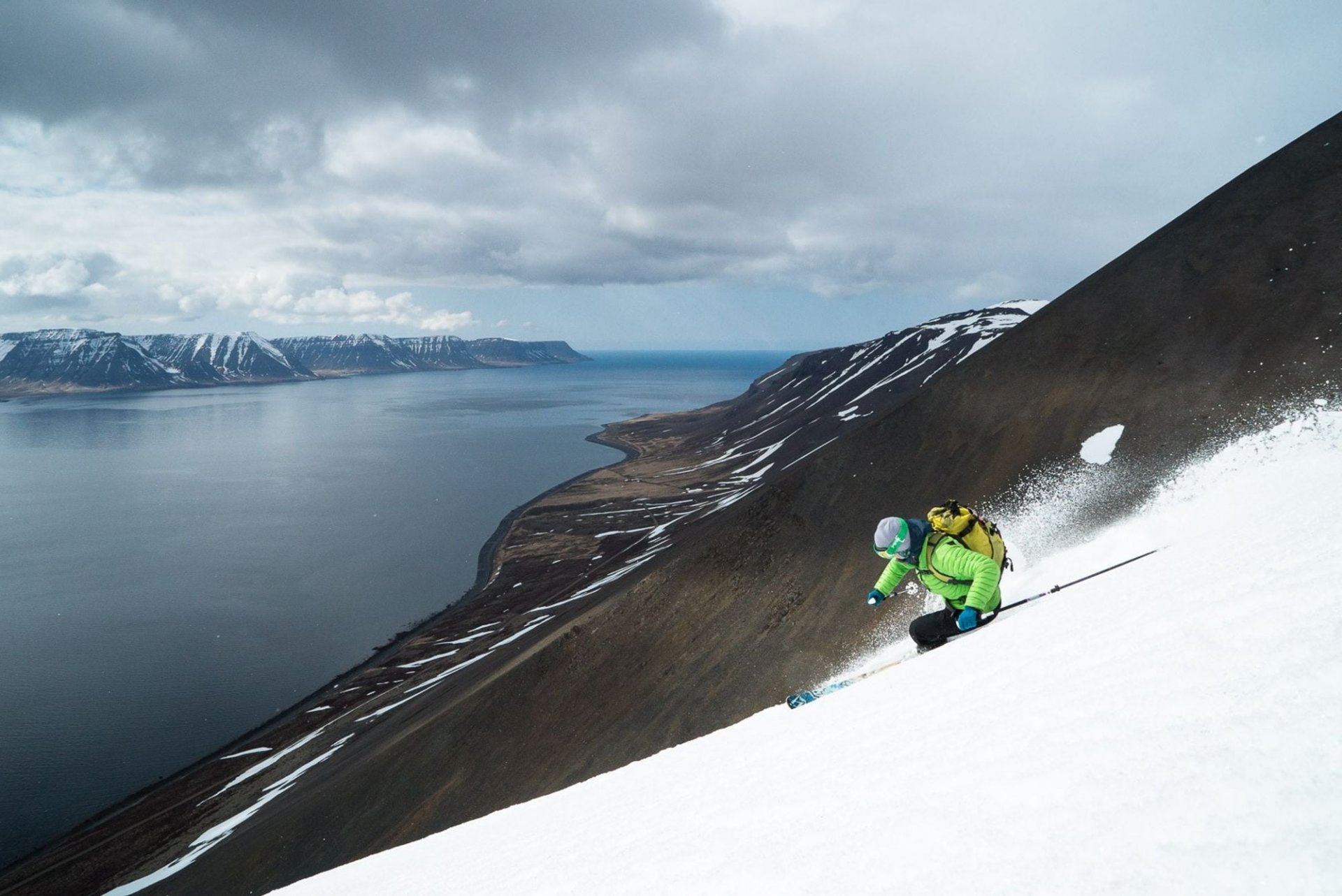 Skiing in Arnarfjordur