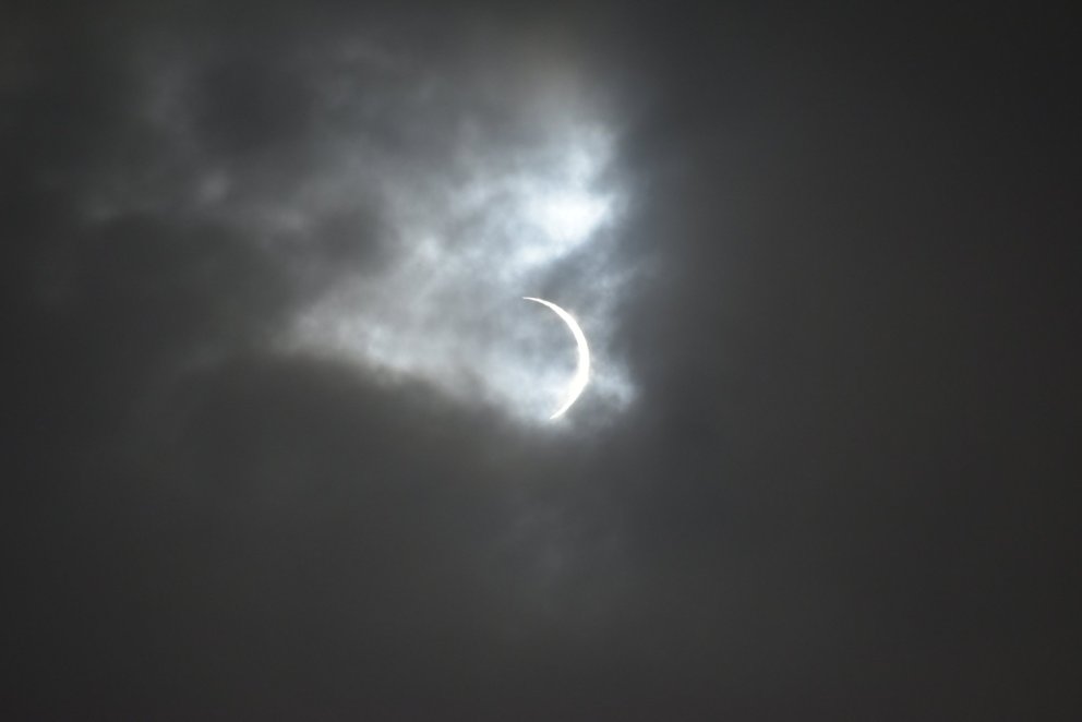 Photo taken 2 minutes after the totality in Bolungarvík.